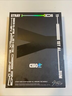 STRAY KIDS 1st ALBUM 'GO' Black Holographic Cover